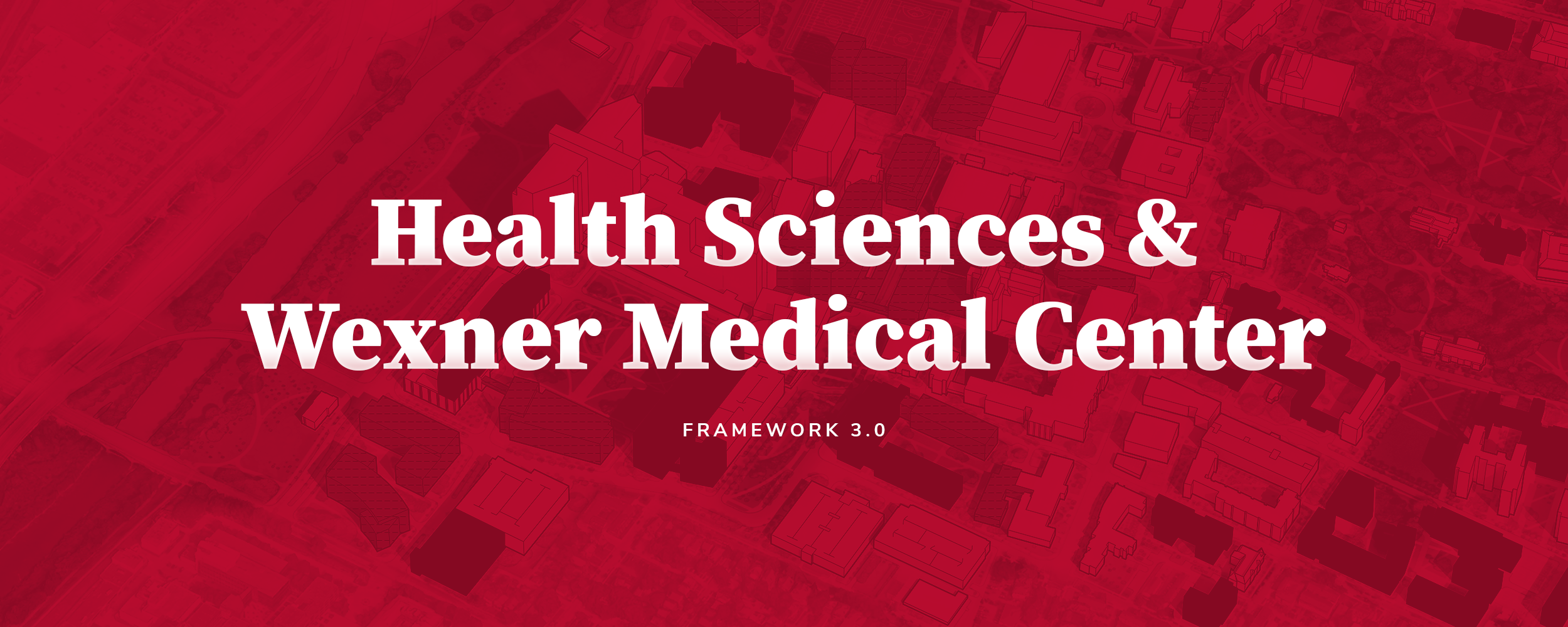 Web banner with text "Health Sciences and Wexner Medical Center"