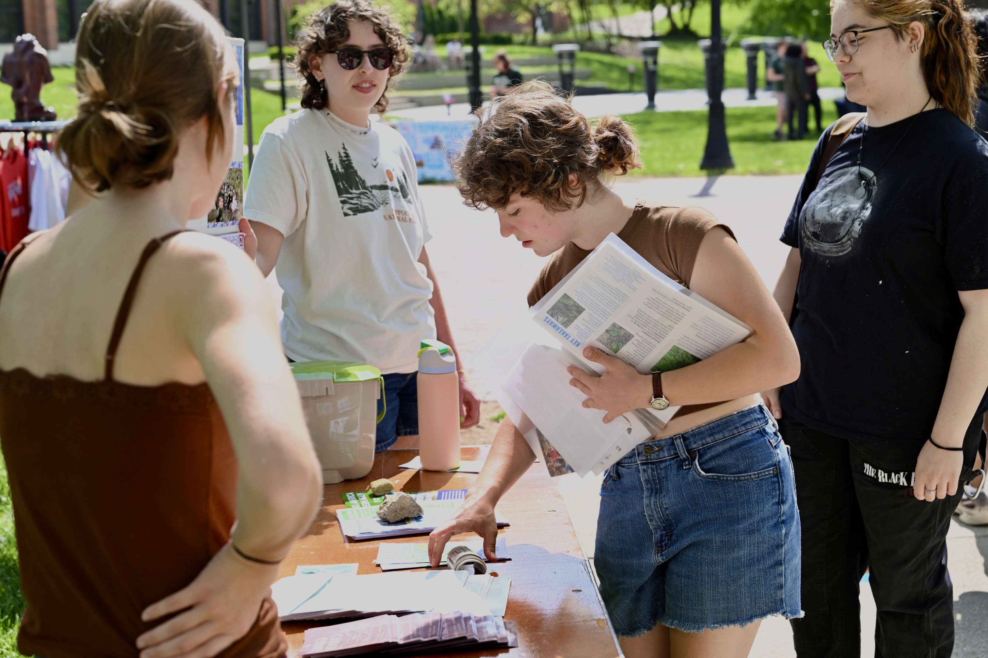 students at Earth Day celebration