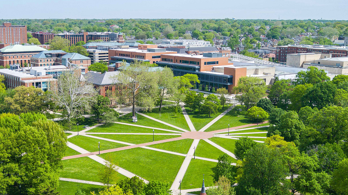 Bird's eye view of the Oval