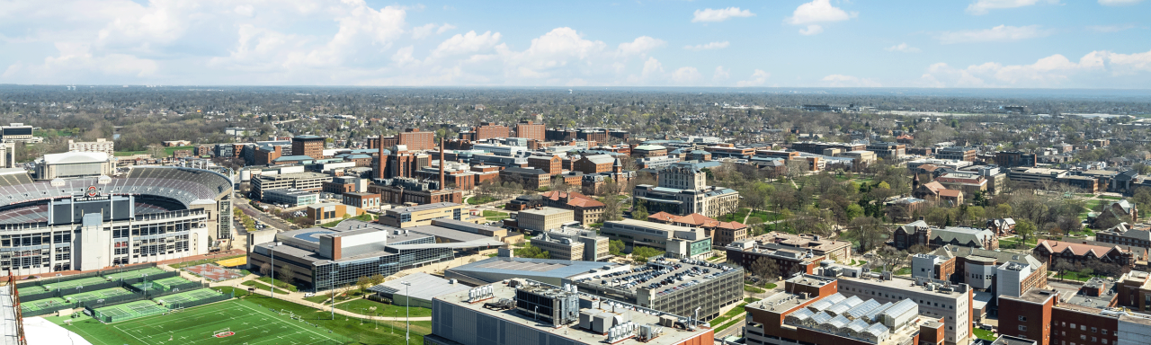 Aerial View of Ohio State Campus