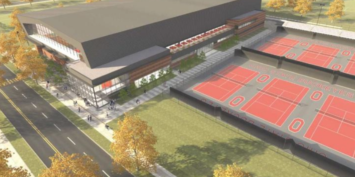 aerial rendering of the ty tucker tennis center