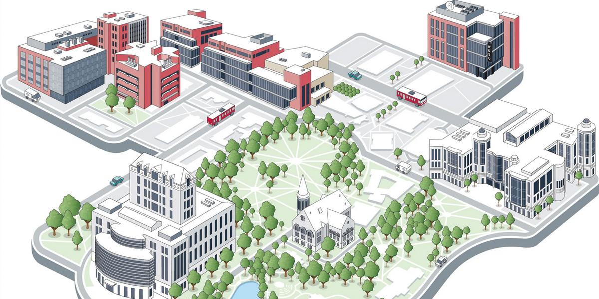 illustration of central campus