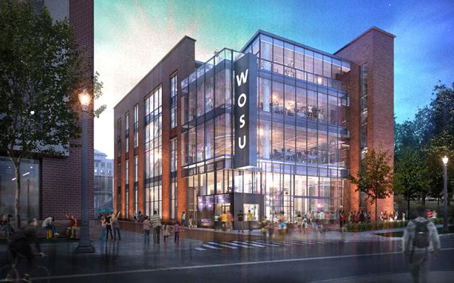 rendering of the new WOSU Public Media location