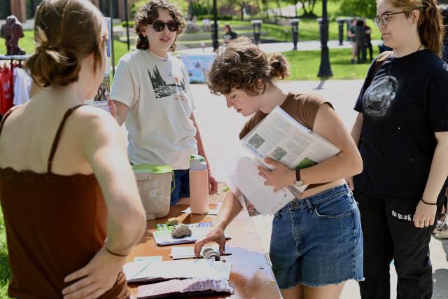 students at Earth Day celebration