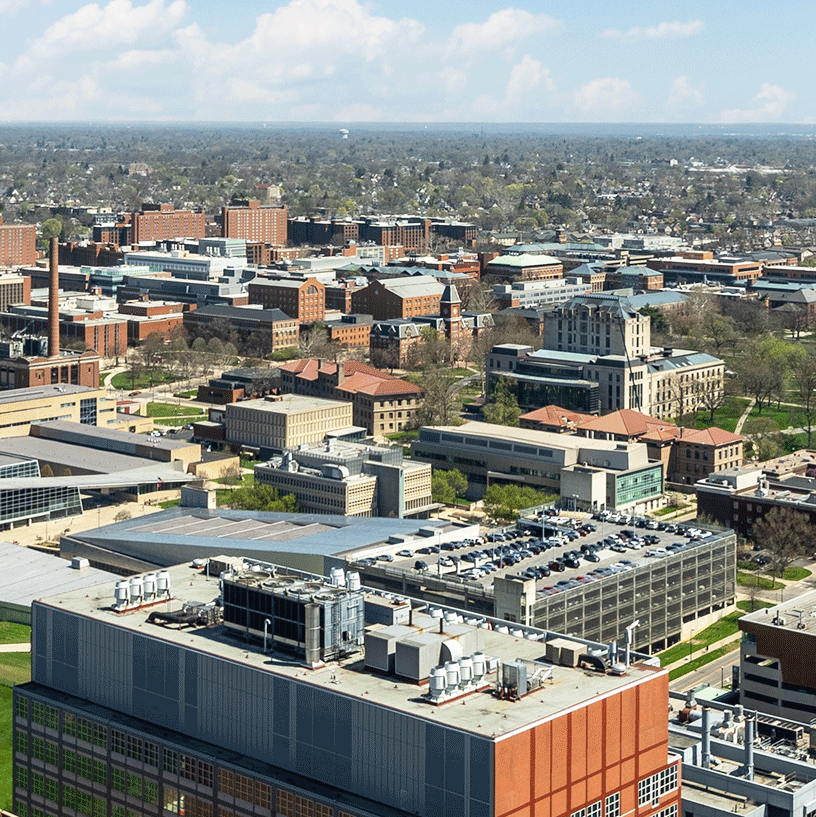 Aerial of campus