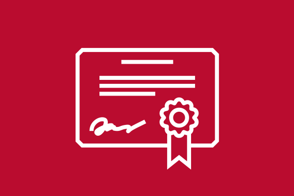 icon of a certificate