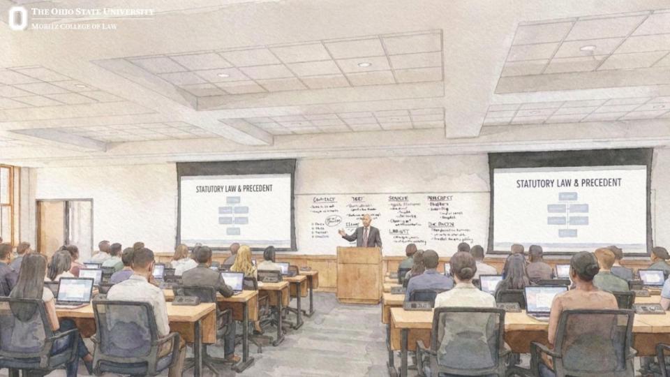 A rendering of the iinside of the historic Huntington Bank building