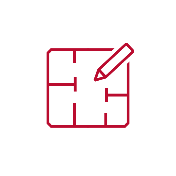 tile graphic of a floorplan with a pencil ready to edit it